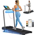 Walking Pad with 10% Incline,Folding Treadmills with Handle Under Desk Treadmill