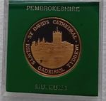 Vintage St. David's Cathedral Solid Bronze Cased Proof Medal.