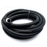 AN-4 4AN 3/16" 5MM Black NYLON Braided RUBBER Fuel Oil Hose Pipe 1 Metre