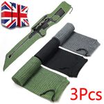 3 Pcs Gun Sock Covers Silicone Treated Up To 54" Rifle Protection Sleeve Green
