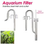 Aquarium Filter Stainless Steel External Inlet&Outlet Water Remove Oil Film Tube