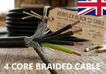 4 Core Armoured Braided SY Flexible Cable 1.5mm mechanical protected wire 18 Amp