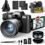 NBD Digital Cameras 5K 48MP 16X Autofocus for Vlogging with WiFi & App Control