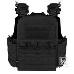 KRYDEX Plate Carrier Tactical Heavy Duty Vest Quick Release MOLLE Black