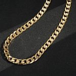Men's 9ct Gold Filled Cuban Curb Chain ( 12mm Thick & 24 Inches Long ) Necklace