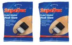 2x SupaDec Wallpaper Cold Water Wall Size Adhesive Paste Plaster Porous Surface