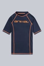 Animal Kids Kai Boys Short Sleeve Rash Vest Swim Wear with UPF 50 Protection