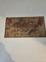 British Military 1915 Ten Shillings Banknote George V Issue used