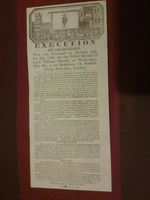 VICTORIAN POSTER , EXECUTION OF COURVOISIER 1840 HANGING Historical Reproduction
