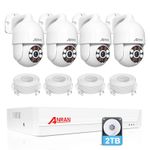 ANRAN 8MP CCTV System Security Camera Outdoor 8CH H.265+ 24/7 Recorder PTZ 