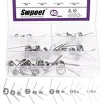 45 Piece Torsion Spring Assortment Kit 15 Sizes Stainless Steel DIY Repair New