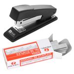 Full Strip Metal Stapler-Heavy Duty Desk Office 24/6 26/6 -Plus 5000 Staples2025