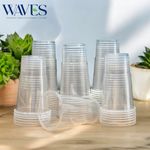 Plastic Pint Glasses 20oz, 570ml/ Half Pint Cups Reusable Plastic Party Glasses