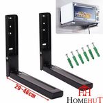 Microwave Wall Brackets Mounting Holder With Extendable Arms 40 kg White Black