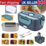 Portable Electric Heated Car Plug Heating Hot Travel Lunch Box Bento Food Warmer