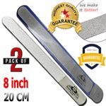 8 INCH Diamond DEB Nail FileS Manicure Pedicure Podiatry Chiropody - PACK OF 2