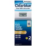 1 x Clearblue Pregnancy Test Digital with Weeks Indicator 2 Tests