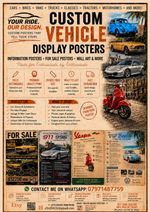 Car Show Sign Information sales/posters promotional information and much more . 
