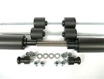 APRILIA RSVR 2004 2009 CRASH MUSHROOMS SLIDERS BUNGS FULL SET OF 8 BOBBINS  S1E