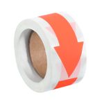 Arrow Sticker 2.8x1.2",150 Pcs Adhesive Color Coding Decal, Bright Rose Red