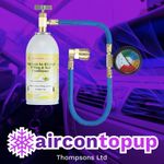Car Aircon AC R1234 Compatible Refill Regas Leak Fix Sealer x1+Hose/Gauge Kit
