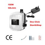 150W Smart Shower Pump Automatic Water 24V Pressure Booster Pump Durable UK