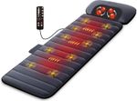 Comfier Massage Mat with Heat Pad, Full Body Massage Bed Shiatsu Neck Massag
