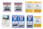SLATER'S/PARKSIDE MODELS/CAMBRIAN 'OO' SCALE LOT OF 9 ASSORTED WAGON MODEL KITS