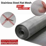1-6M Stainless Steel Rat Mesh Rodent Proofing Woven Fine Wire Metal Netting Roll