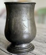 Rare early sports trophy Mug EPBM, linked to Radley College Oxf.  engraved 1865.