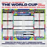 World Cup Wall Chart 2026 Football Tournament Poster – Huge A1 Planner with F...