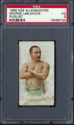 N29 ALLEN & GINTER WORLD'S CHAMPIONS 2ND - GEORGE LaBLANCHE, PUGILIST - PSA 3 VG