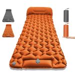 UK Inflatable Mat Camping Sleeping Self Inflating Mattress Bed Air Pillow Hiking