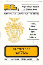 Castleford v Swinton 1978/9 (22 Sep) JP Trophy