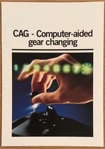 SCANIA CAG - Computer Aided Gear Changing Brochure APR 1986 #E5430-20904.86
