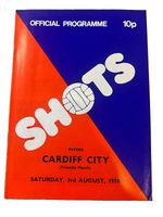 1974/75 Aldershot v. Cardiff City - Pre Season Friendly Official Programme.