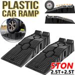 2pcs Heavy Duty 5 Ton 2.5+2.5 Ton Plastic Car Ramp Lifting Ramps 33cm Extra Wide