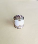 Dolls house 1:12 scale Artisan decorated Biscuit Barrel by OBP/Rachel Munday (V)