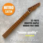 Roasted Maple Neck For Telecaster Tele / Nitro Satin / SS Frets / Bone nut