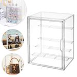 Clear Acrylic Display Case 5-Tier Dustproof Showcase Organizer Stand Showcase