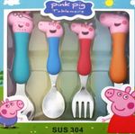 Pig Tableware Fork Spoon Action Doll Toy George Pig Dad Mom Cartoon Anime