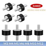 Anti Vibration Rubber Bobbin Mounts M3 M4 M5 M6 M8 M12 M16 Male Car Boat Kart