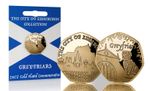 GREYFRIARS BOBBY 24ct Gold Commemorative Coin. EDINBURGH COL. New/Retail/Sealed