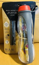 Black Blum Sports Water Bottle Charcoal Filter 700ml BNIB Red