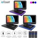 ieGeek 11.5” Portable DVD Player HD Swivel Screen 5 Hours Battery Region Free
