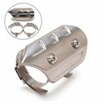 Motorcycle Exhaust Middle Pipe Heat Shield Link Cover Muffler Protector Guard