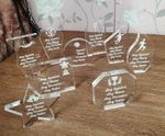 Personalised Glass Award Trophy Award Plaque, Various Trophies and styles