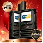 AIRVOX 4G LTE Network POC Radio, Long-Range Walkie Talkies 2 pack Free Platform