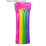 Inflatable Pool Raft Float Lounge Bed Summer Durable Water Pool Float for