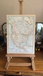 1903 North America Map USA Canada Mexico Greenland John Bartholomew Atlas